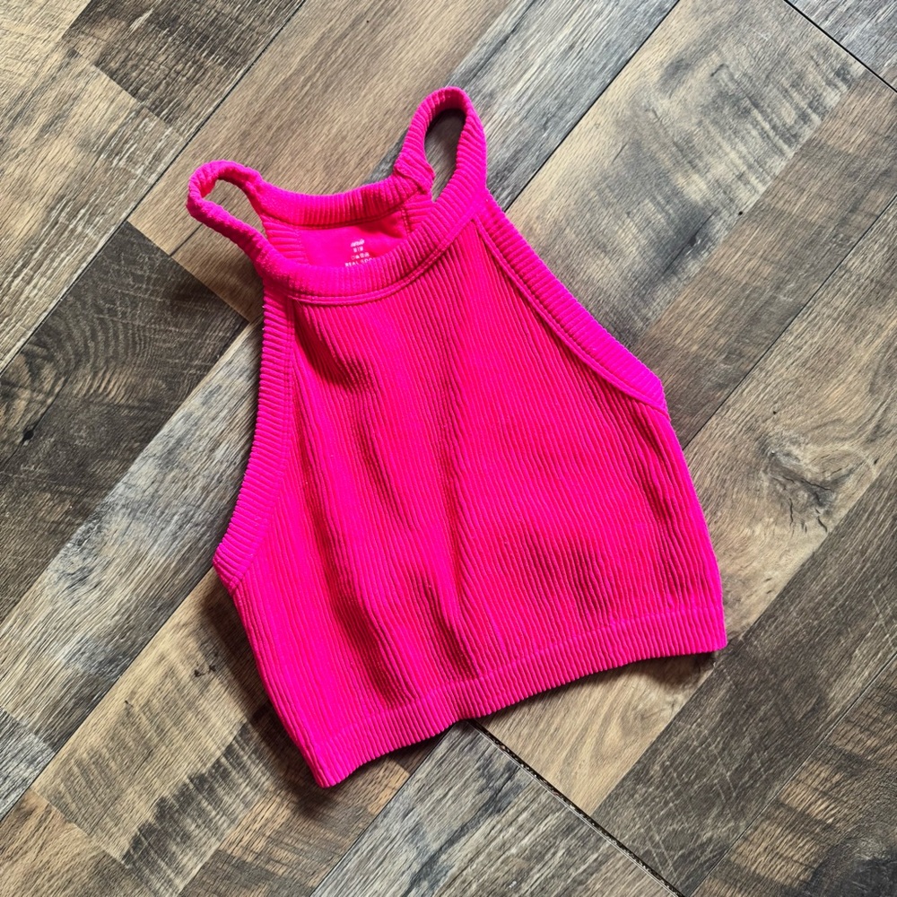 Aerie Fuchsia Ribbed Tank Top